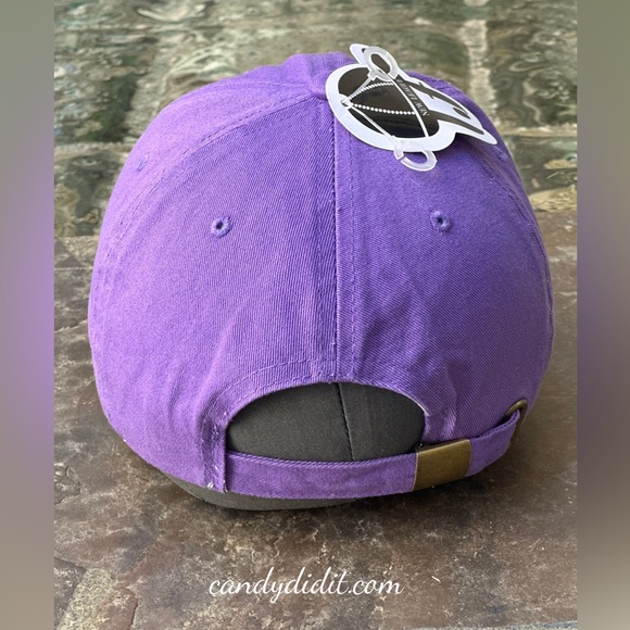 NWT Candy Did It! One Of A Kind Purple Sugar Scull Twinkle Bling Ball Cap - Picture 8 of 8